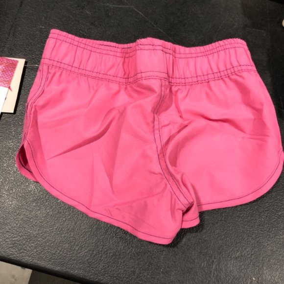 KANU SURF GIRLS BOARD SHORTS PINK SANDY ELASTIC WAIST SWIM SHORTS SIZE 4 NWT - Picture 2 of 2